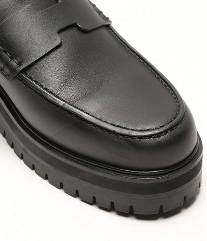 HERMES ローファー アイビー ブラック メンズ エルメス