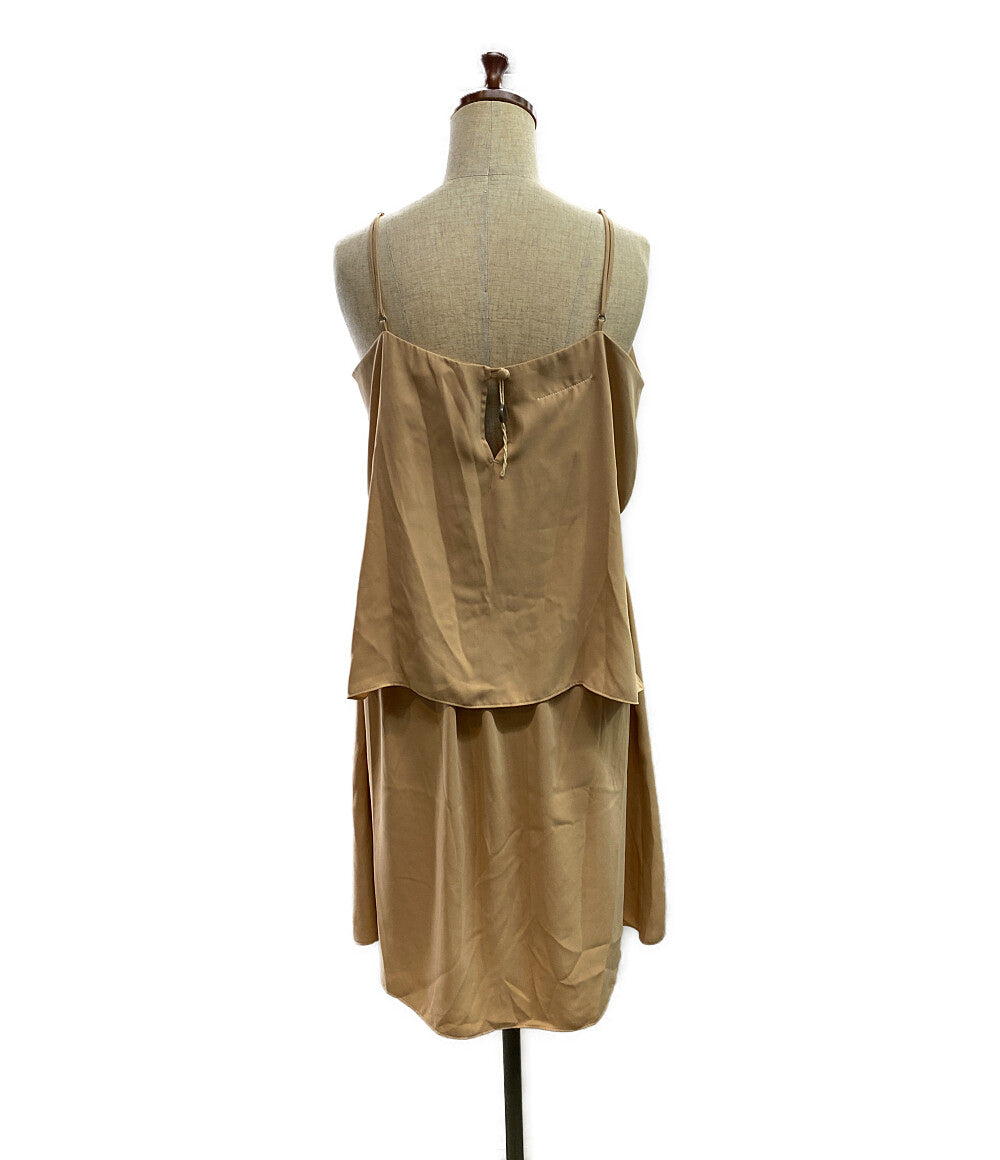 MM6 Maison Margiela キャミワンピース ピンクベージュ レディース SIZE 46 エムエムシックス