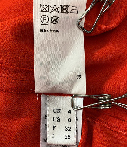 victoria beckham ヴィクトリアベッカム 長袖ワンピース レッド S22WDR003710A レディース SIZE UK4