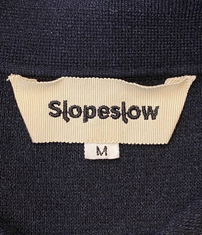 美品 スロープスロウ 半袖ニット ネイビー 24ss メンズ SIZE M slopeslow