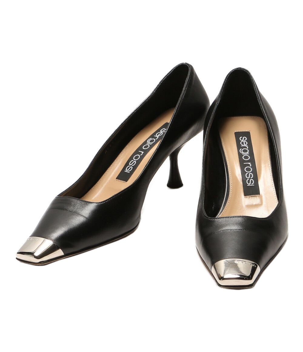 セルジオロッシ  パンプス キャップトゥメタル      レディース SIZE 38 1/2  sergio rossi