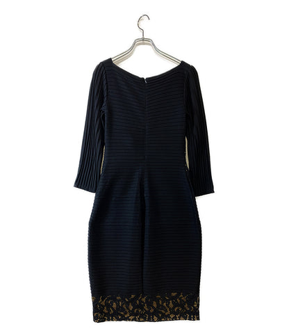 TADASHI SHOJI ワンピース 七分袖 ブラック レディース SIZE XS タダシショージ