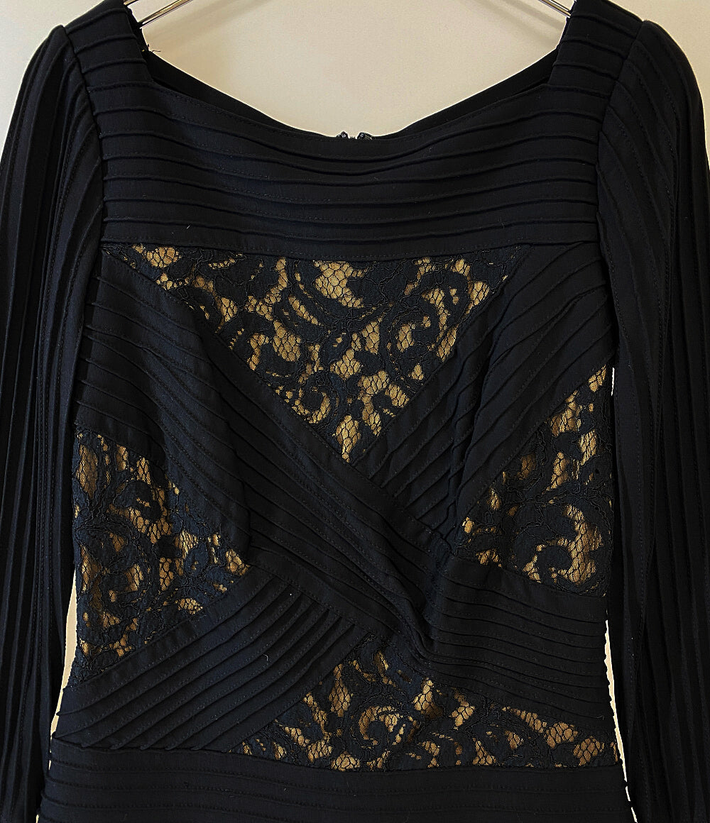 TADASHI SHOJI ワンピース 七分袖 ブラック レディース SIZE XS タダシショージ