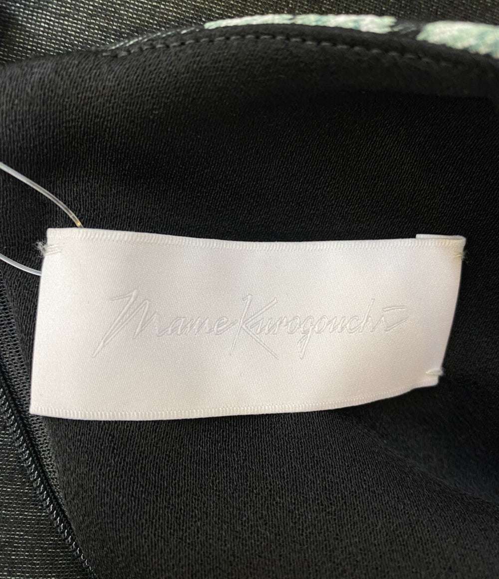 マメクロゴウチ ワンピース 刺繍ジャガードロングワンピ ダークグリーン ノースリーブ      レディース SIZE 1  Mame Kurogouchi