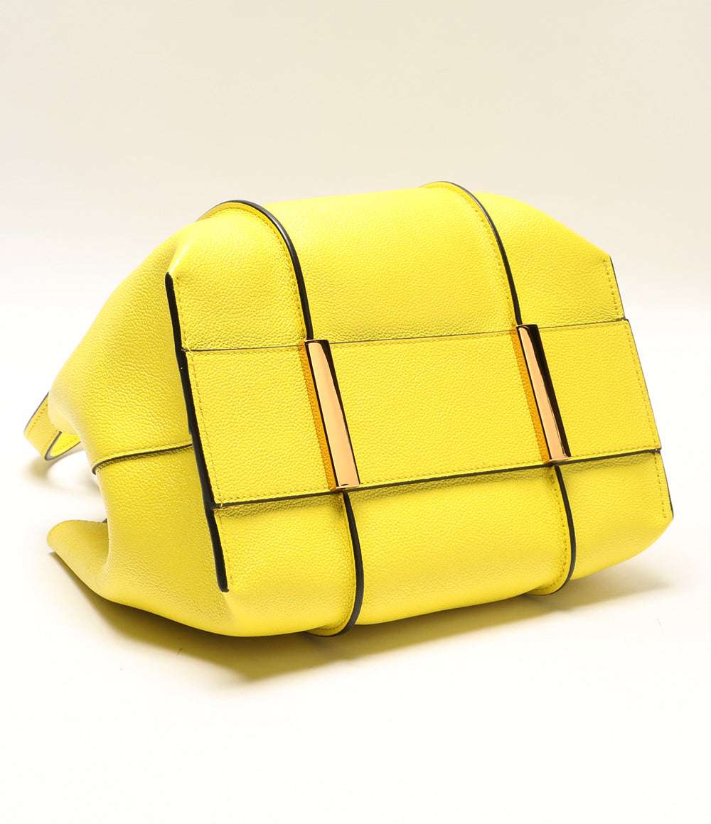 トッズ 美品 ハンドバッグ タイムレス・ミニ ２Wayイエロー      レディース   TOD’S