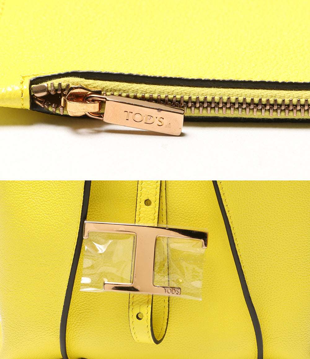 トッズ 美品 ハンドバッグ タイムレス・ミニ ２Wayイエロー      レディース   TOD’S