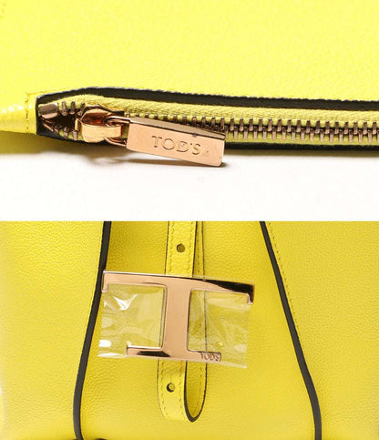 トッズ 美品 ハンドバッグ タイムレス・ミニ ２Wayイエロー      レディース   TOD’S