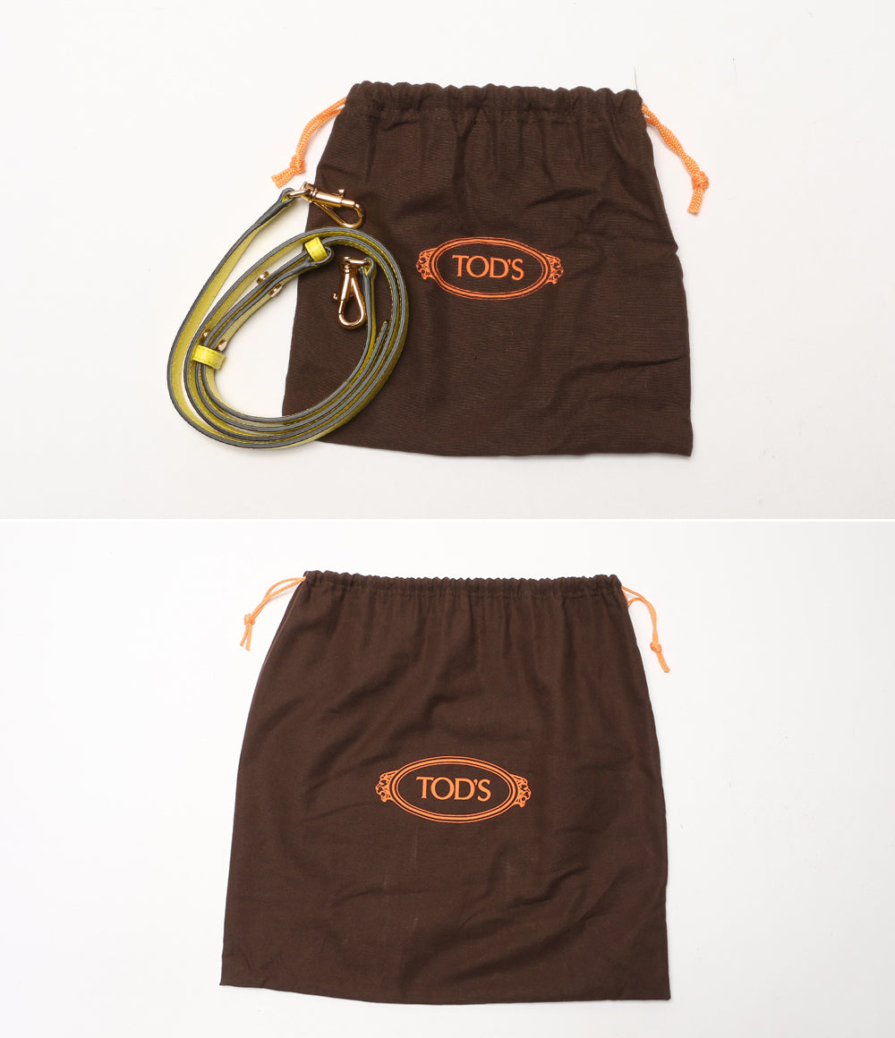 トッズ 美品 ハンドバッグ タイムレス・ミニ ２Wayイエロー      レディース   TOD’S