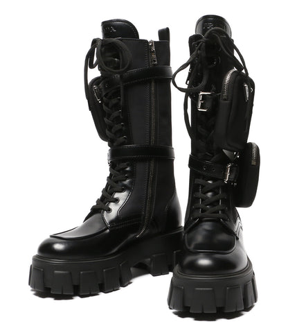 PRADA モノリス ロングブーツ ポーチ付き レディース SIZE 36 プラダ