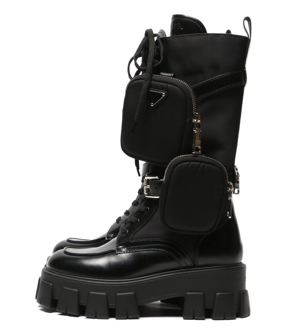 PRADA モノリス ロングブーツ ポーチ付き レディース SIZE 36 プラダ
