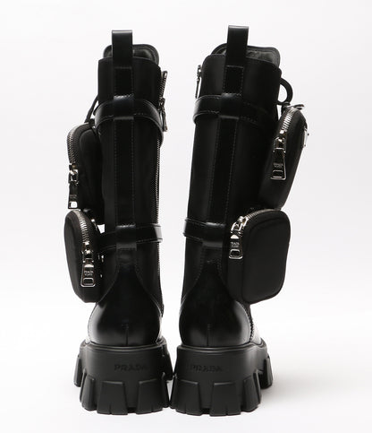PRADA モノリス ロングブーツ ポーチ付き レディース SIZE 36 プラダ