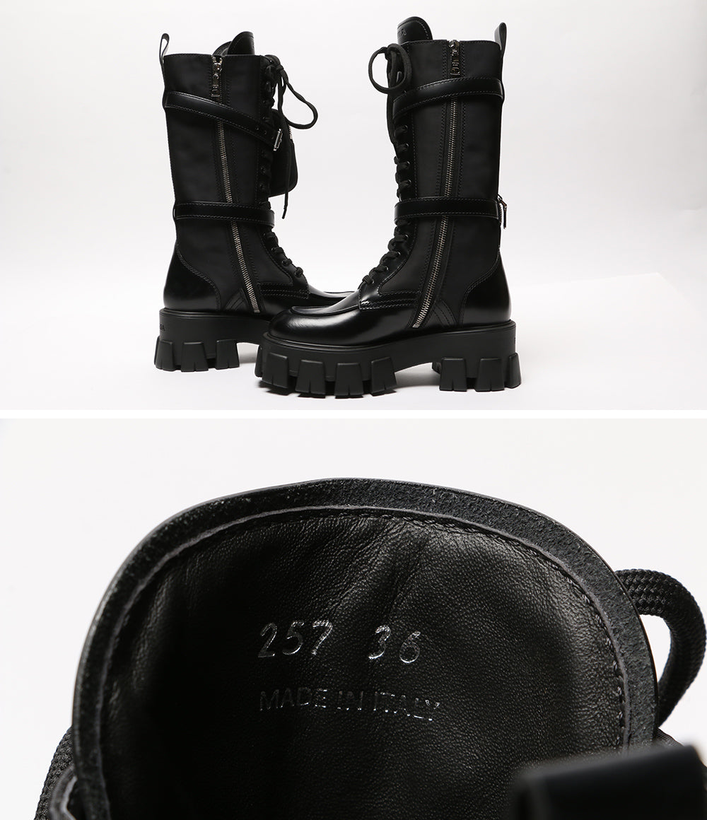 PRADA モノリス ロングブーツ ポーチ付き レディース SIZE 36 プラダ