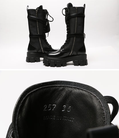 PRADA モノリス ロングブーツ ポーチ付き レディース SIZE 36 プラダ