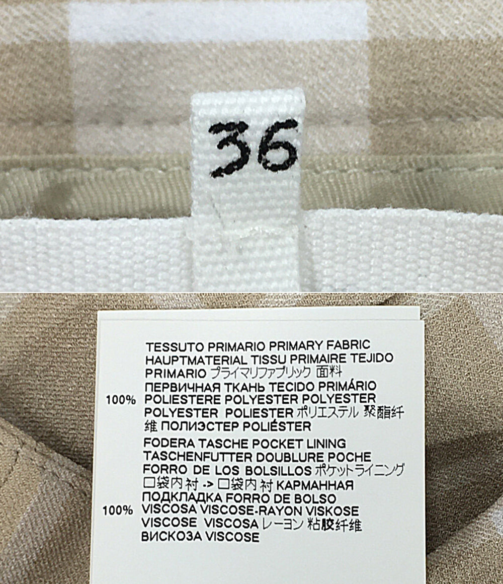 MM6 Maison Margiela チェック センタープレスパンツ 2020 レディース SIZE 36 エムエムシックス