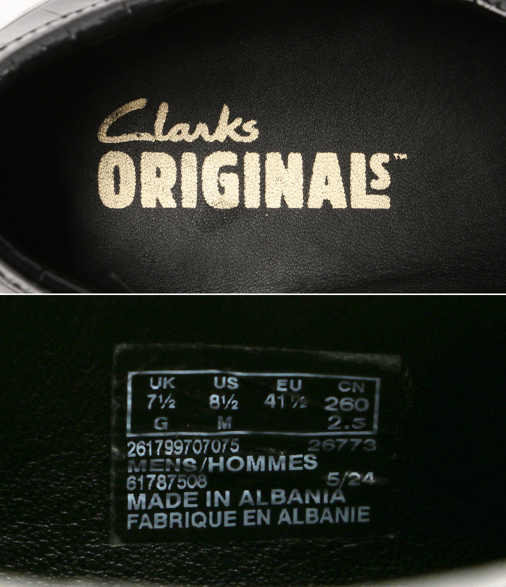 Clarks ワラビーローファー 型押し メンズ SIZE 7 1/2 クラークス