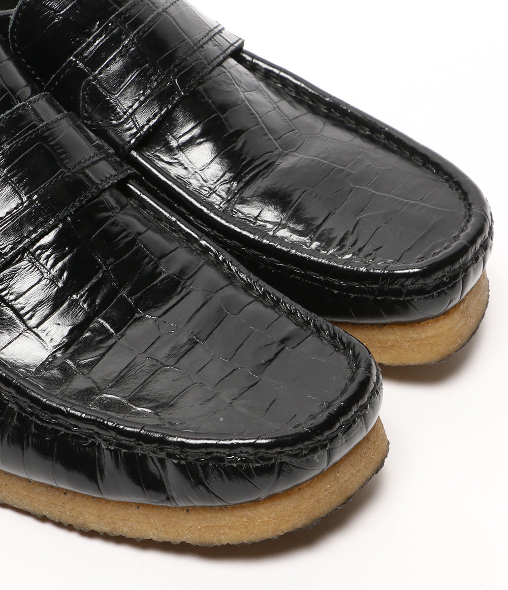 Clarks ワラビーローファー 型押し メンズ SIZE 7 1/2 クラークス