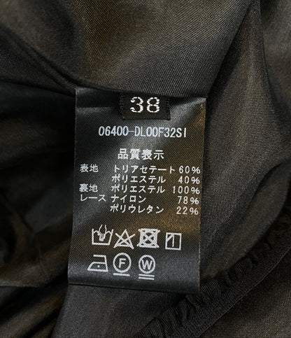 フォクシー 美品 ディジーリン ワンピース ブラック フリル 06400-DL00F32SI ノースリーブ      レディース SIZE 38  DAISY LIN FOXEY