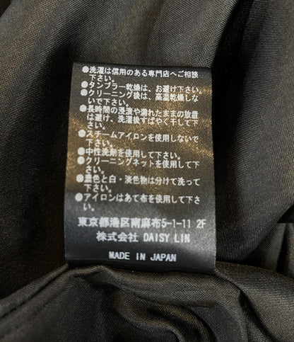 フォクシー 美品 ディジーリン ワンピース ブラック フリル 06400-DL00F32SI ノースリーブ      レディース SIZE 38  DAISY LIN FOXEY