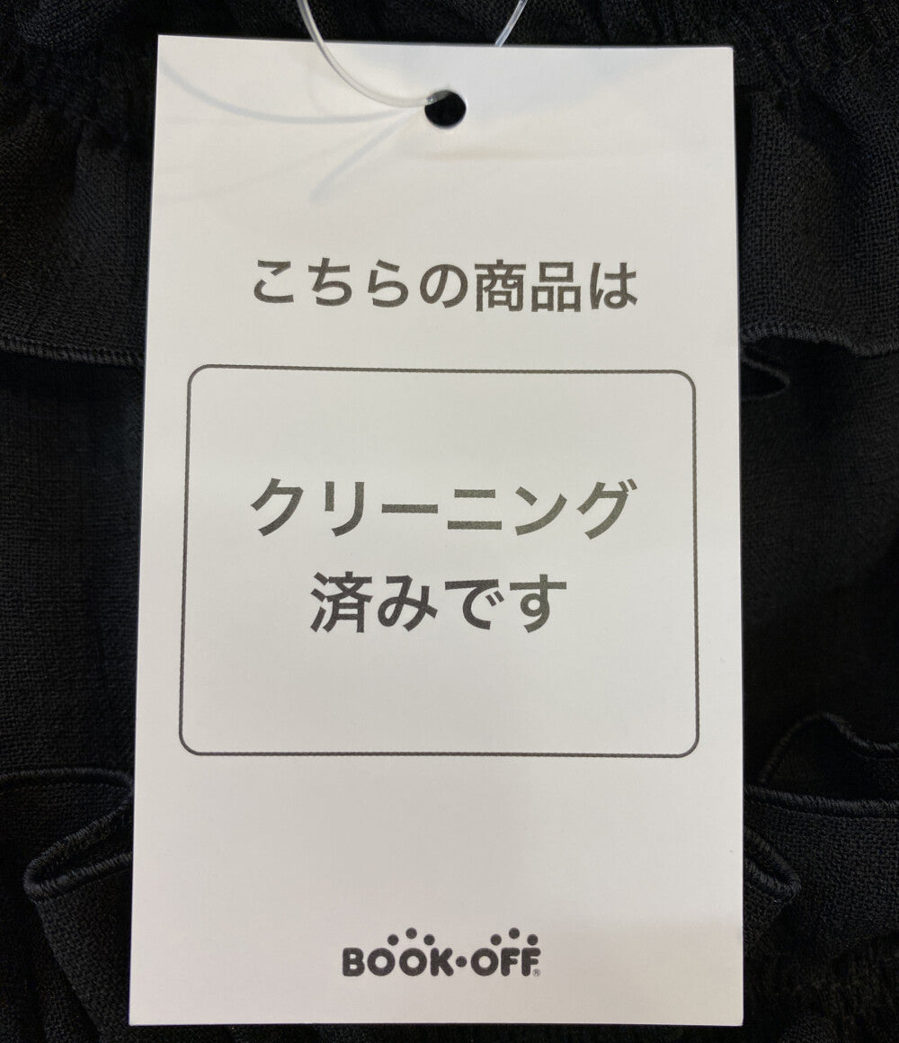 フォクシー 美品 ディジーリン ワンピース ブラック フリル 06400-DL00F32SI ノースリーブ      レディース SIZE 38  DAISY LIN FOXEY