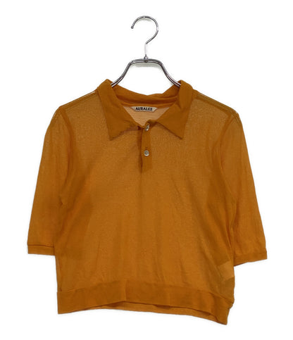 AURALEE ポロシャツ GAUZE SHORT POLO A24SP02RB レディース SIZE - オーラリー
