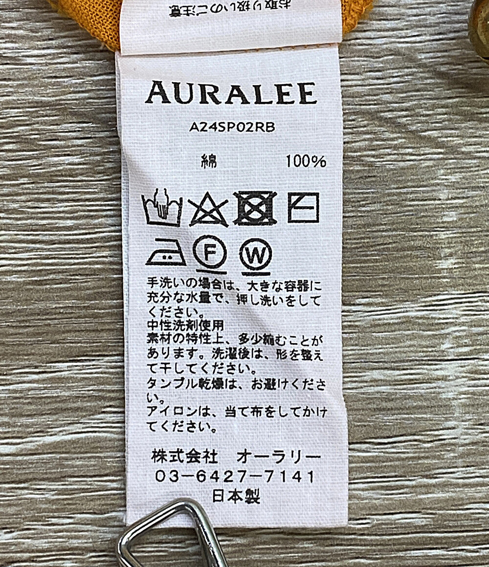 AURALEE ポロシャツ GAUZE SHORT POLO A24SP02RB レディース SIZE - オーラリー
