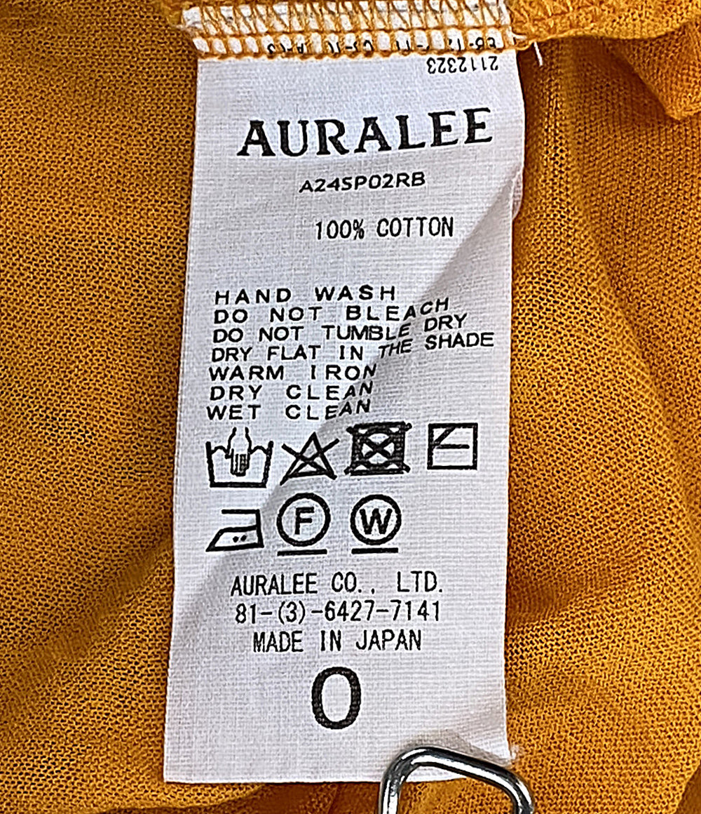 AURALEE ポロシャツ GAUZE SHORT POLO A24SP02RB レディース SIZE - オーラリー