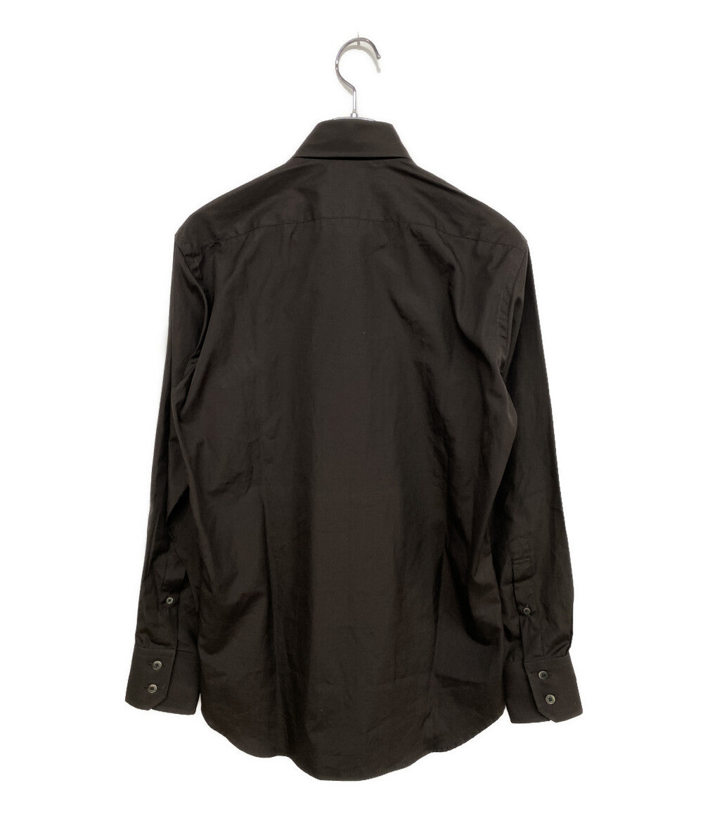 JOHN LAWRENCE SULLIVAN 長袖シャツ ブラウン 3B003-0123-15 メンズ SIZE 44 ジョンローレンスサリバン