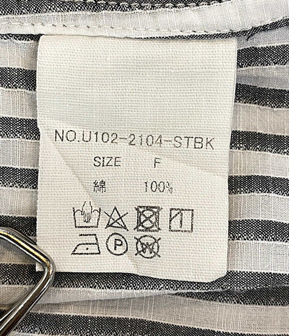 ハウス 長袖シャツ・ブラウス ストライプ      レディース SIZE F  HUIS