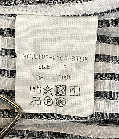 ハウス 長袖シャツ・ブラウス ストライプ      レディース SIZE F  HUIS