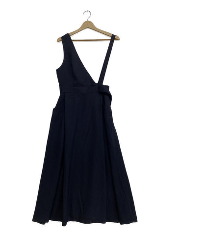 ENFOLD ジャンパースカート リネンライク アシンメショルダー 300FS431-2600 レディース SIZE 36 エンフォルド