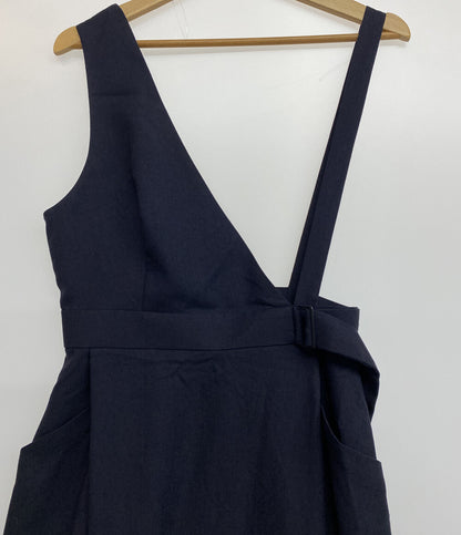 ENFOLD ジャンパースカート リネンライク アシンメショルダー 300FS431-2600 レディース SIZE 36 エンフォルド