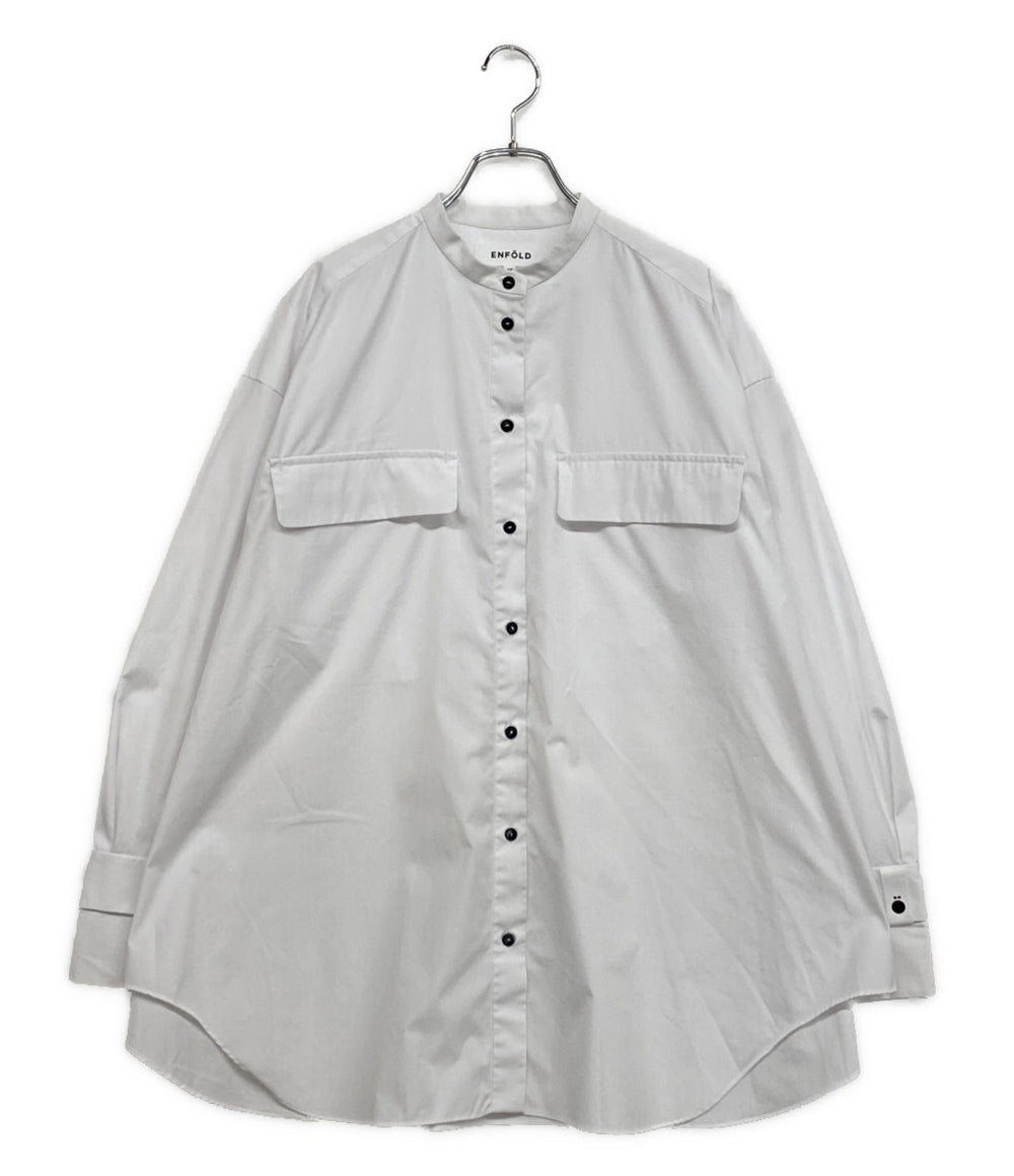 エンフォルド 美品 長袖シャツ OVER SHIRT     300HA230-2160 レディース SIZE 38  ENFOLD