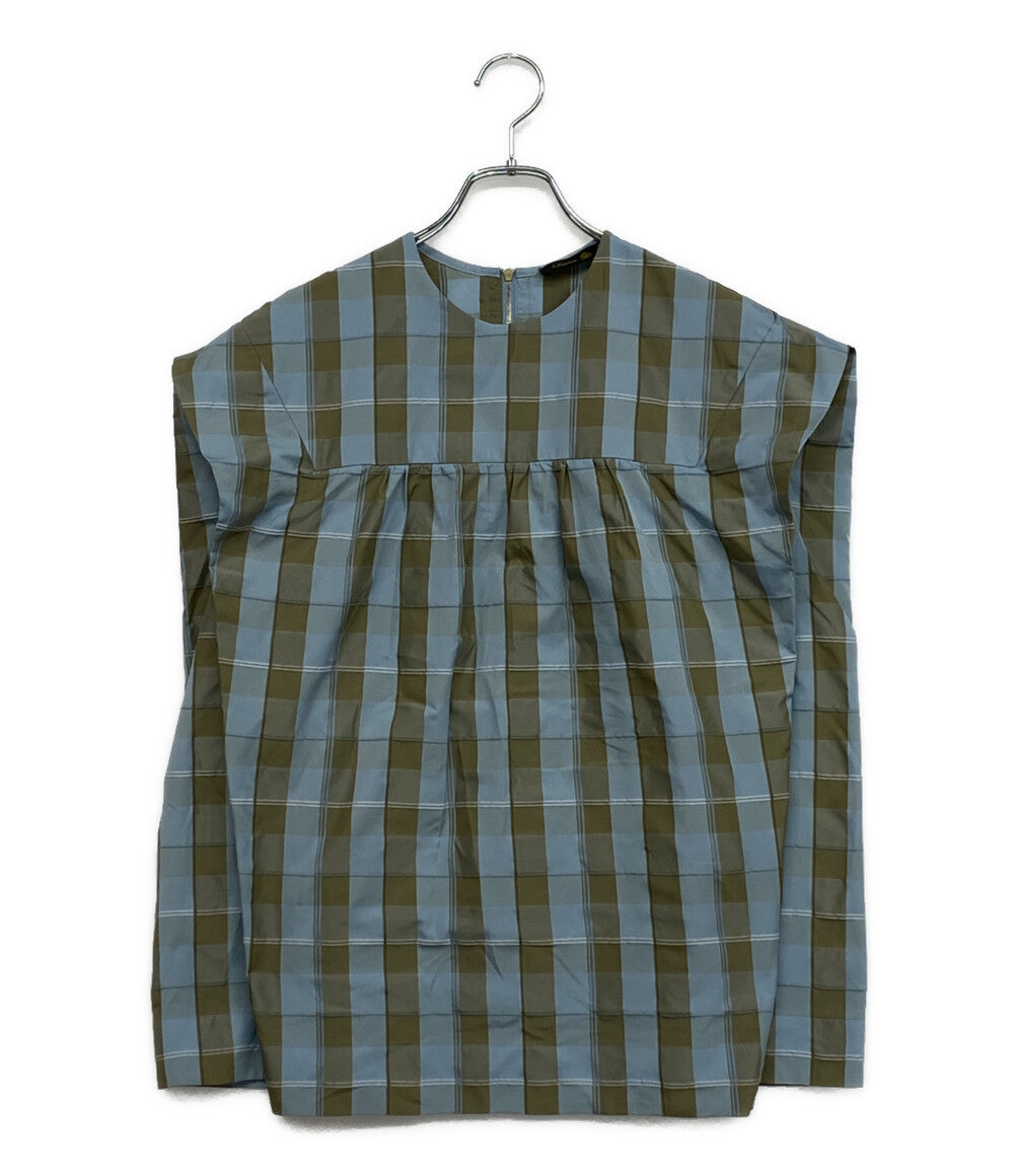 ドゥロワー 美品 ベスト トップス ブルー×ベージュ     6521-299-1231 レディース SIZE -  Drawer