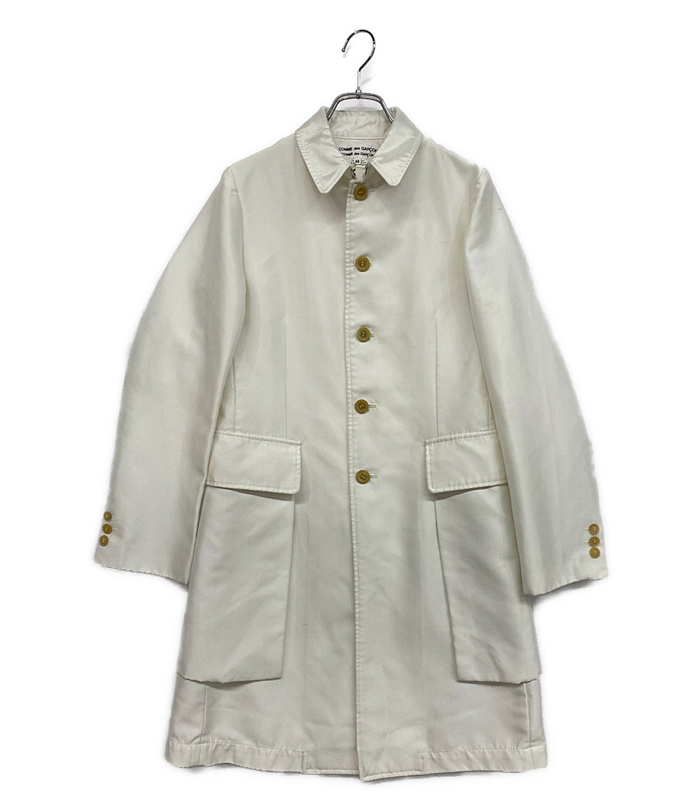 コムデギャルソン シングルコート 縮絨 ホワイト RC-J019 レディース SIZE XS COMME des GARCONS