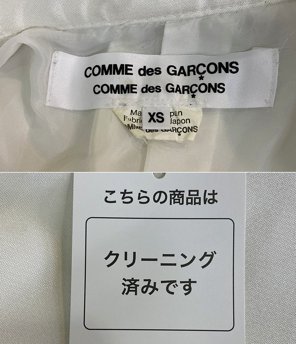 コムデギャルソン シングルコート 縮絨 ホワイト RC-J019 レディース SIZE XS COMME des GARCONS