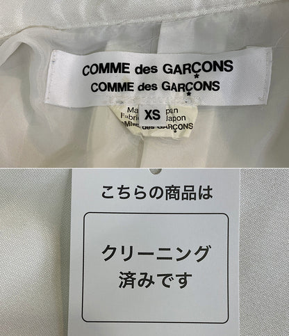 コムデギャルソン シングルコート 縮絨 ホワイト RC-J019 レディース SIZE XS COMME des GARCONS