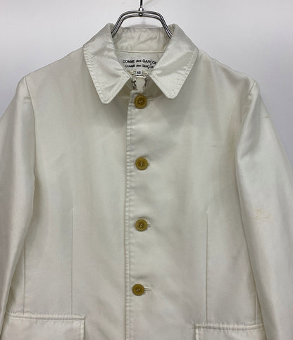 コムデギャルソン シングルコート 縮絨 ホワイト RC-J019 レディース SIZE XS COMME des GARCONS