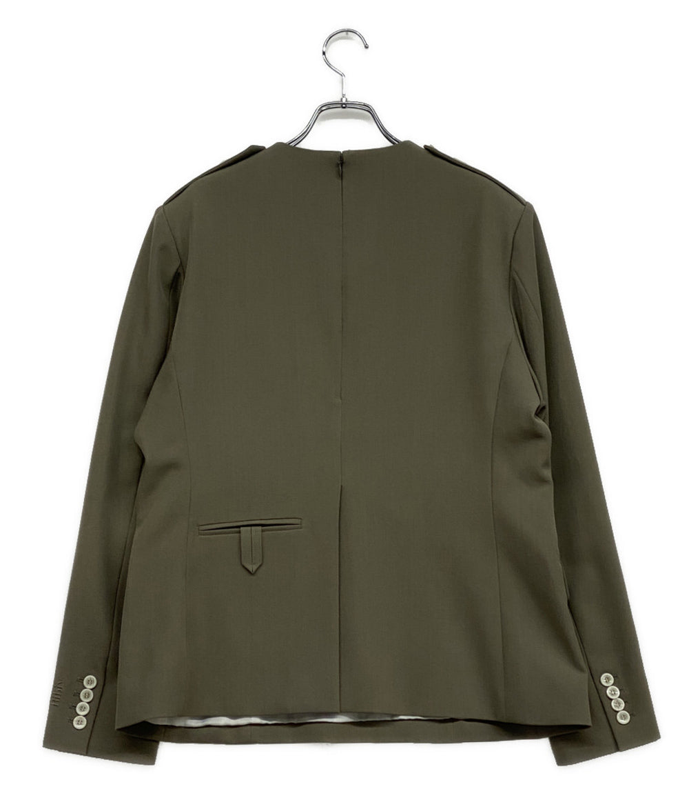 美品 Bibiy ビビィ ジャケット風デザイントップス ブラウン B41-TS084BRF レディース SIZE F