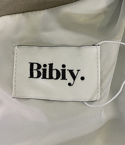 美品 Bibiy ビビィ ジャケット風デザイントップス ブラウン B41-TS084BRF レディース SIZE F