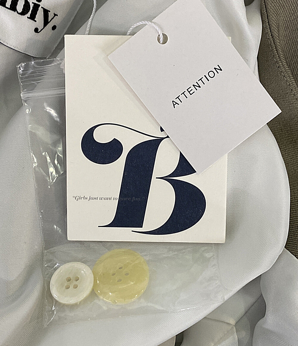 美品 Bibiy ビビィ ジャケット風デザイントップス ブラウン B41-TS084BRF レディース SIZE F