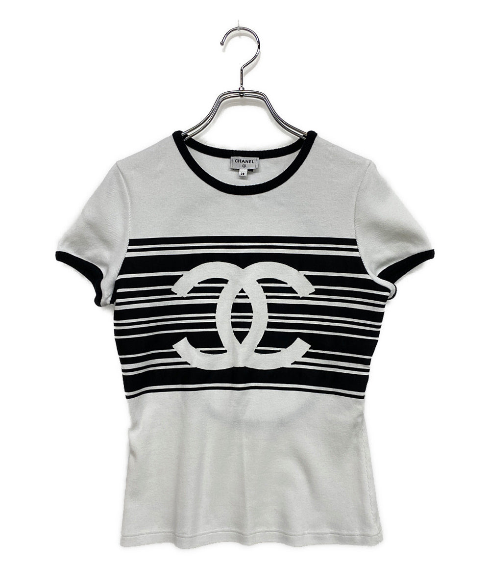 シャネル 美品 半袖ニット ココマーク 23C     P74063V64275 レディース SIZE 38  CHANEL