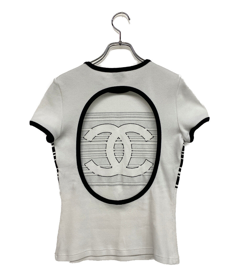 シャネル 美品 半袖ニット ココマーク 23C     P74063V64275 レディース SIZE 38  CHANEL