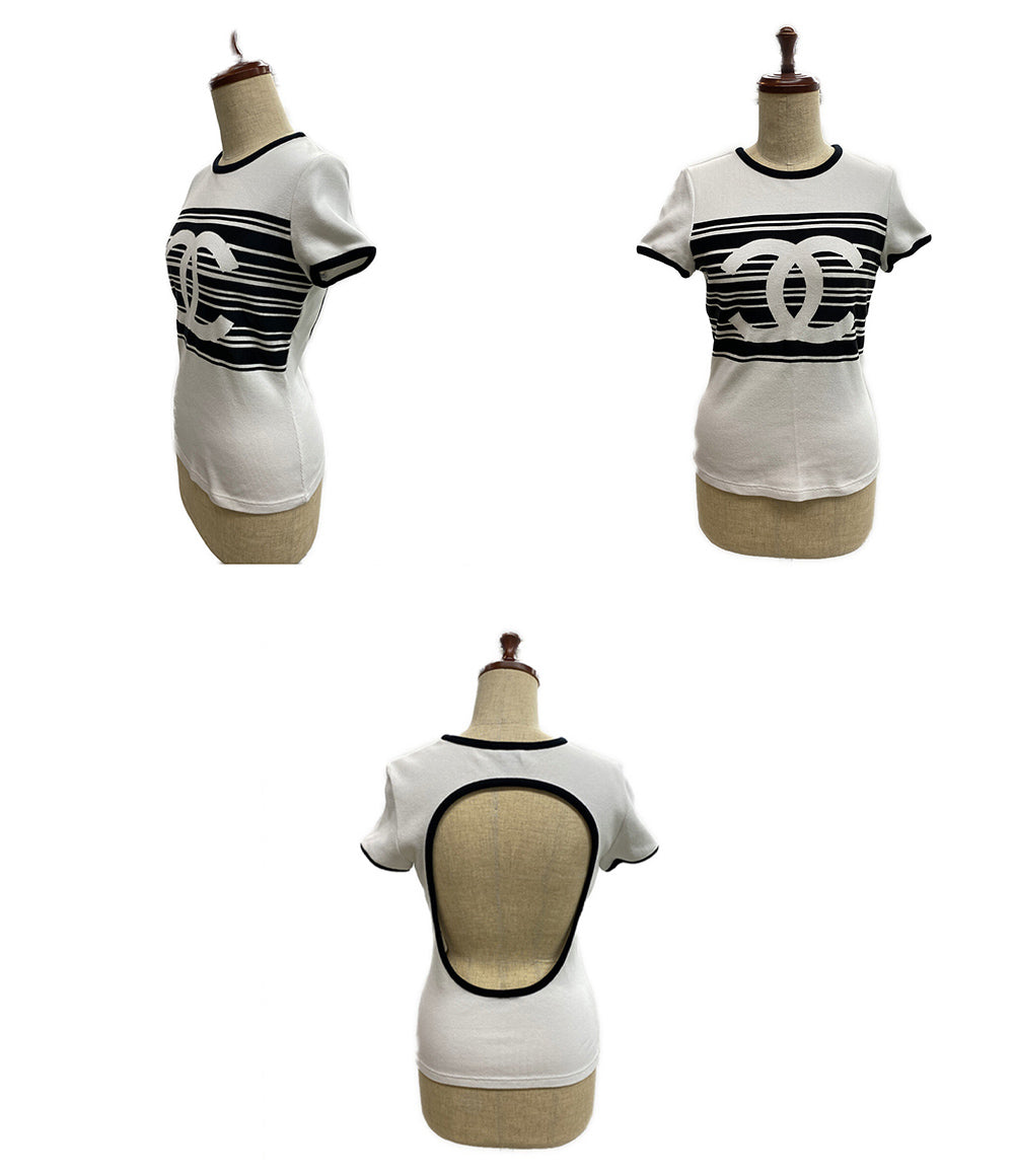 シャネル 美品 半袖ニット ココマーク 23C     P74063V64275 レディース SIZE 38  CHANEL