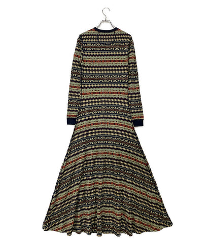 ダブルアールエル 長袖ワンピース フェアアイル ヘンリーネック レディース SIZE 2 RRL