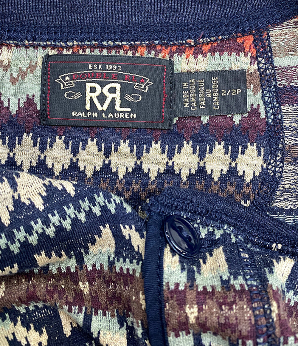 ダブルアールエル 長袖ワンピース フェアアイル ヘンリーネック レディース SIZE 2 RRL