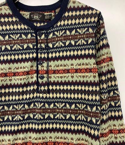 ダブルアールエル 長袖ワンピース フェアアイル ヘンリーネック レディース SIZE 2 RRL