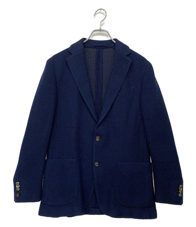 ラルディーニ ニットジャケット ネイビー シングル JK851 メンズ SIZE 48 LARDINI