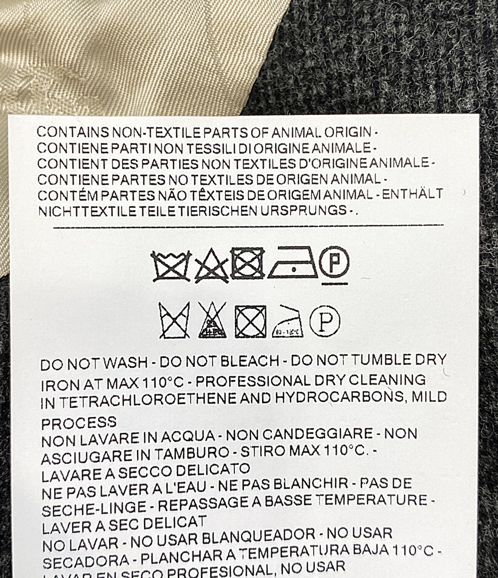 グッチ テーラードジャケット ウール グレー メンズ SIZE 7-46R GUCCI