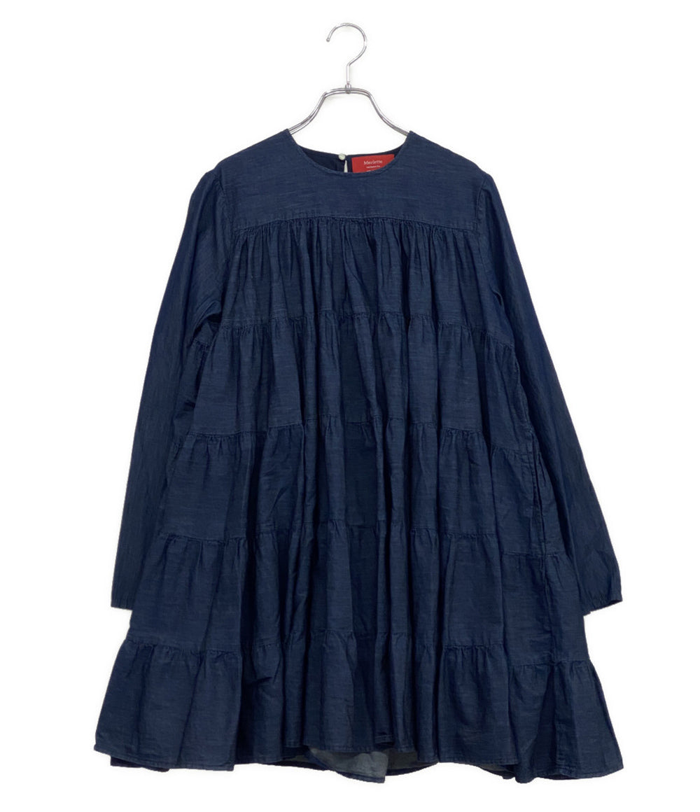 マーレット 長袖ワンピース インディゴ     4010300290 レディース SIZE XS  merlette