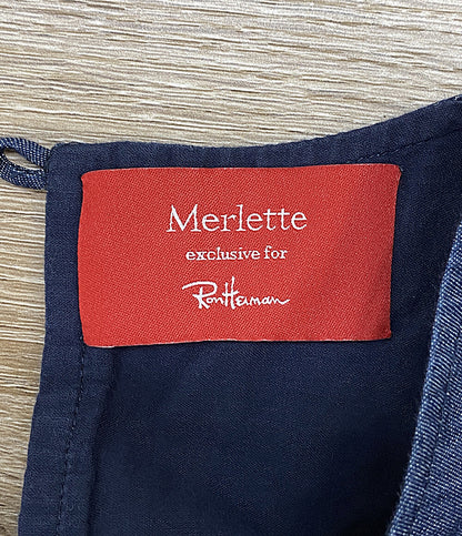 マーレット 長袖ワンピース インディゴ     4010300290 レディース SIZE XS  merlette